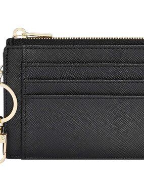 Card Case Slim Front Pocket Wallet for Women Credit Card Holder with Keychain |